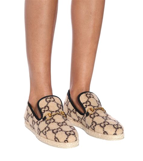 gucci female loafers|Gucci wool loafer.